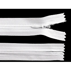 Fermoar ascuns nedetașabil no 3 lungime 25 cm - Alb (1 Bucată)
