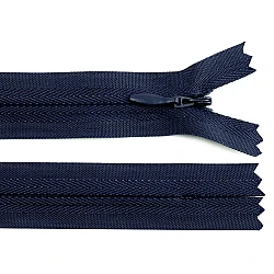 Fermoar ascuns nedetașabil no 3 lungime 30 cm - Albastru închis (1 Bucată)