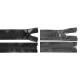 Fermoar spiralat rezistent la apă no 7, lungime 50 cm - Negru (1 Bucată)