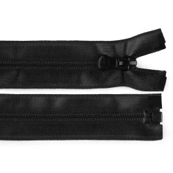 Fermoar spiralat rezistent la apă no 7, lungime 50 cm - Negru (1 Bucată)