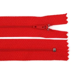 Fermoar spiralat nedetașabil no 3, lungime 20 cm - Roșu (1 Bucată)