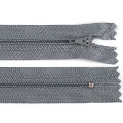 Fermoar spiralat nedetașabil no 3, lungime 20 cm - Gri neutral (1 Bucată)