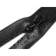 Fermoar spiralat rezistent la apă no 7, lungime 75 cm - Negru (1 Bucată)