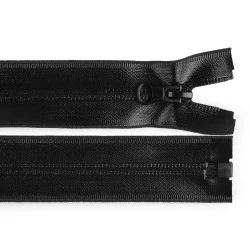 Fermoar spiralat rezistent la apă no 7, lungime 80 cm - Negru (1 Bucată)