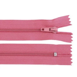 Fermoar spiralat nedetașabil cu atoblocare, no 3 lungime 12 cm - Roz baby (1 Bucată)