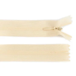 Fermoar ascuns nedetașabil, no 3 lungime 35 cm - Bej foarte deschis (1 Bucată)