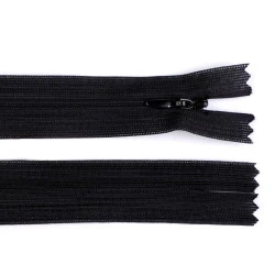 Fermoar ascuns nedetașabil, no 3 lungime 35 cm - Negru (1 Bucată)