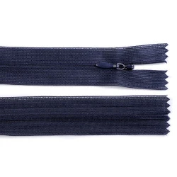 Fermoar ascuns nedetașabil, no 3 lungime 60 cm - Albastru închis (1 Bucată)