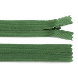 Fermoar spiralat ascuns latime no 3 lungime 30 cm - Verde sticlă (1 Bucată)