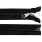 Fermoar spiralat nr. 10 cu cheita dublu tragator, lungime 150 cm - Negru (1 Bucată)