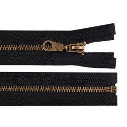 Fermoar alama învechită, no 5 lungime 80 cm - Negru (1 Bucată)
