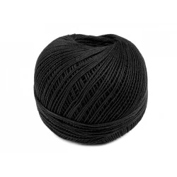 Aţă pentru brodat / croșetat nitarna cehia - Negru (10 Bucăți)