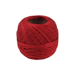 Aţă pentru brodat cotton perle nitarna cehia - Aurora red (10 Bucăți)