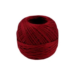 Aţă pentru brodat cotton perle nitarna cehia - Bordo (10 Bucăți)