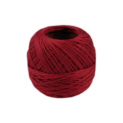 Aţă pentru brodat cotton perle nitarna cehia - Bordo (10 Bucăți)