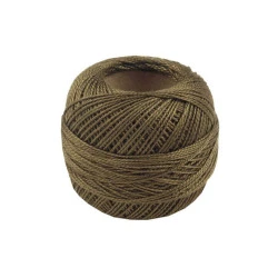 Aţă pentru brodat cotton perle nitarna cehia - Dark olive (10 Bucăți)