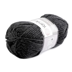 Fir de tricotat merino bulky, 100 g - Gri hematit (1 Bucată)