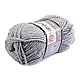 Fir de tricotat merino bulky, 100 g - Gri hematit (1 Bucată)