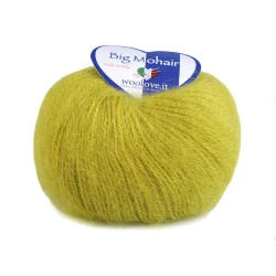 Fir de tricotat big mohair, 25 g - Verde chartreuse (1 Bucată)