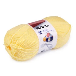 Fir de tricotat gloria, 50 g - Galben deschis (1 Bucată)