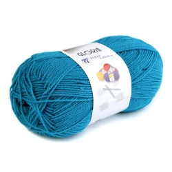 Fir de tricotat gloria, 50 g - Bleu turcoaz (1 Bucată)