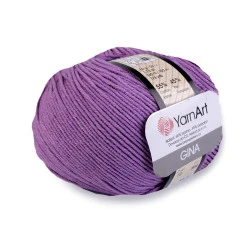 Fir de tricotat gina / jeans, 50 g - Violet (1 Bucată)