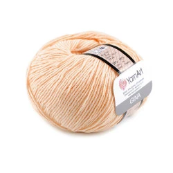 Fir de tricotat gina / jeans, 50 g - Roz somon deschis (1 Bucată)