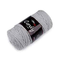 Fir tricotat / șnur macrame, 100 m - Gri foarte deschis (1 Bucată)