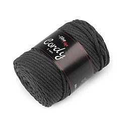 Fir tricotat / șnur macrame, 100 m - Gri cărbune (1 Bucată)