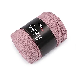 Fir tricotat / șnur macrame, 100 m - Roz vintage (1 Bucată)