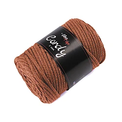 Fir tricotat / șnur macrame, 100 m - Maro (1 Bucată)