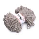 Fir tricotat / șnur macrame, 100 m - Alb natural (1 Bucată)