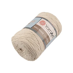 Fir de tricotat macrame cotton, 250 g - Bej (1 Bucată)