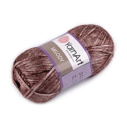 Fir de tricotat  melody, 100 g - Maro bronz (1 Bucată)