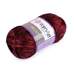 Fir de tricotat  melody, 100 g - Roșu închis (1 Bucată)