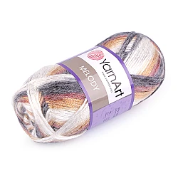Fir de tricotat  melody, 100 g - Crem foarte deschis (1 Bucată)