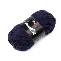 Fir de tricotat camilla, 50 g - Albastru închis (1 Bucată)