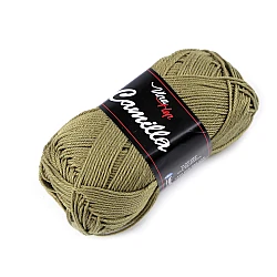Fir de tricotat camilla, 50 g - Verde kaki (1 Bucată)