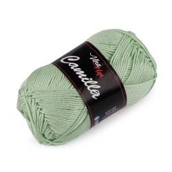 Fir de tricotat camilla, 50 g - Verde salvie deschis (1 Bucată)