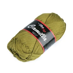 Fir de tricotat camilla, 50 g - Verde kaki (1 Bucată)