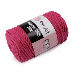 Fir de tricotat / croșetat macrame cord, 250 g - Roz (1 Bucată)
