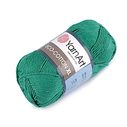 Fir de croșetat eco - cotton xl, 200 g - Verde pastel (1 Bucată)