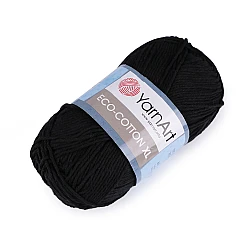Fir de croșetat eco - cotton xl, 200 g - Negru (1 Bucată)