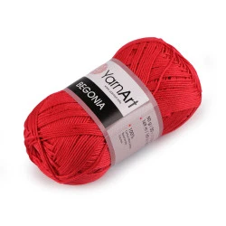 Fir de tricotat begonia, 50 g - Roșu deschis (1 Bucată)