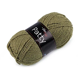 Fir de croșetat patty, 100 g - Verde kaki (1 Bucată)