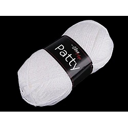 Fir de croșetat patty, 100 g - Alb (1 Bucată)