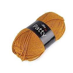 Fir de croșetat patty, 100 g - Galben muștar (1 Bucată)