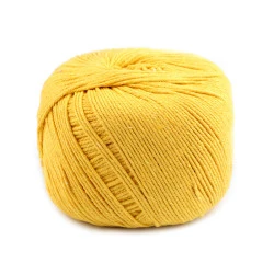 Fire din bumbac macrame ø2-2,5 mm - Galben (1 Bucată)