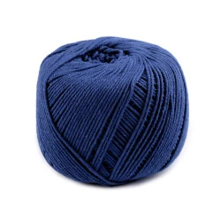 Fire din bumbac macrame ø2-2,5 mm - Albastru safir (1 Bucată)