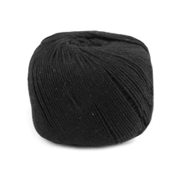 Fire din bumbac macrame ø2-2,5 mm - Negru (1 Bucată)
